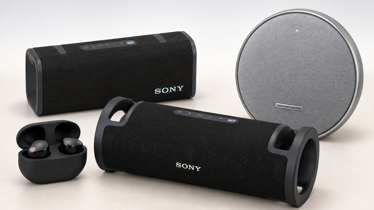 Vetrina audio Sony e Harman Kardon